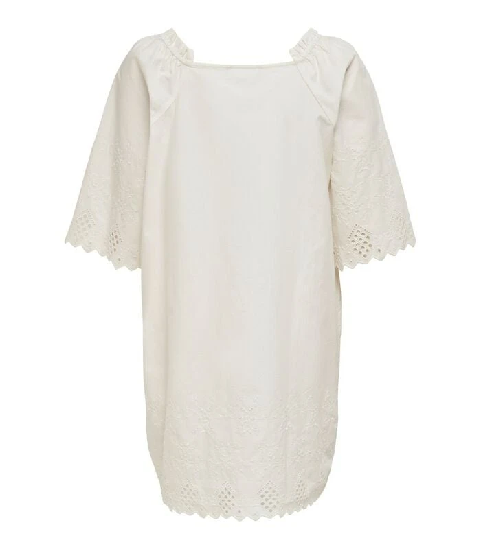 ONLY Dames Jurk Onlsanne 2/4 Broderie 2 ONLY Dames Jurk Onlsanne 2/4 Broderie - Afbeelding 2