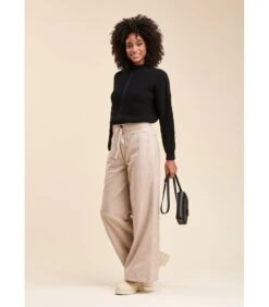 Gemengde Wollen Spanten Broek