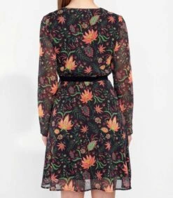 Vloeiende Jurk Bedrukte Sluier DASKAL -Dames Outfits Winkel 8f9e81083a1a44c78acea61df1e94347