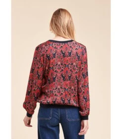 Top In Bedrukte Viscose Satijn 7 Top In Bedrukte Viscose Satijn -Dames Outfits Winkel 919656d1c61f42e281d9800910a549b5