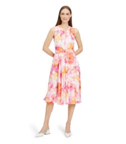 Vera Mont Chiffon Jurk Met Print