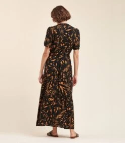 Lange Jurk Met Groenteprint -Dames Outfits Winkel 941104127ac846128ea5cf34f9580626