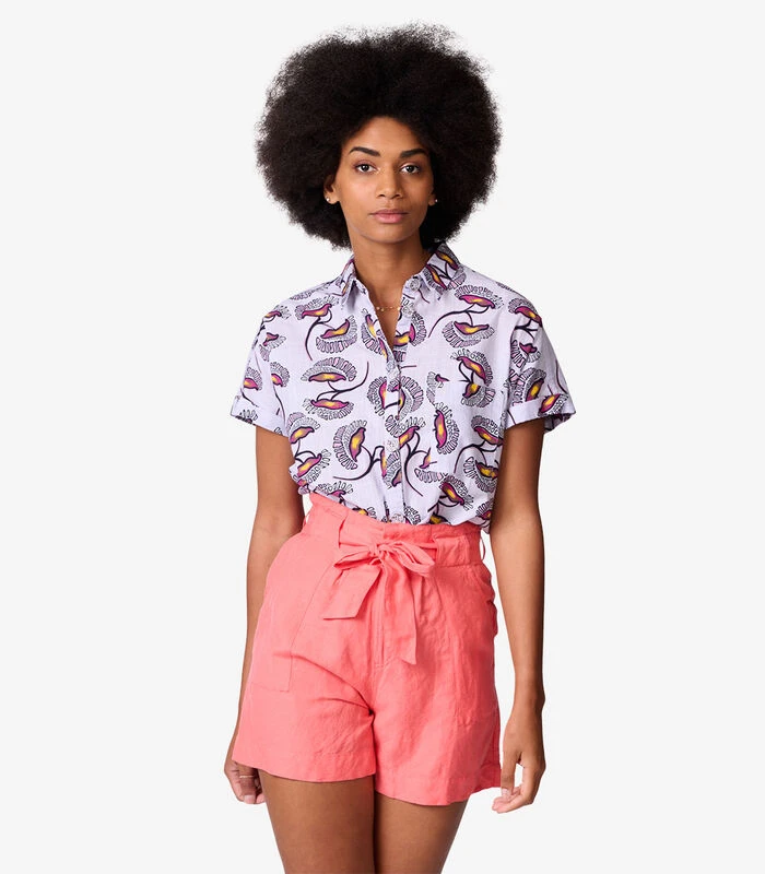 OXBOW Short Met Hoge Taille En Riem O1ORNELLA 1 OXBOW Short Met Hoge Taille En Riem O1ORNELLA