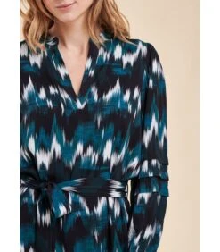 Kort Gedrukte Rechte Gesneden Jurk -Dames Outfits Winkel 9eab89aa75b24291ae56c64dd5be2546