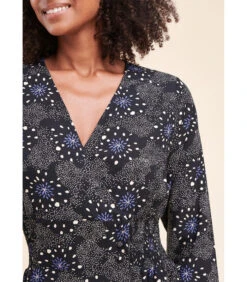 Lange Overslagjurk Van Milieuvriendelijke Ecovero™-viscose, Met Print -Dames Outfits Winkel a1d969e9978b4da5b638c21a7c5e6850