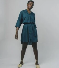 Brava Fabrics Jurk - Blauw -Dames Outfits Winkel a38f76fe5ce742479d0a8e073d16eca8