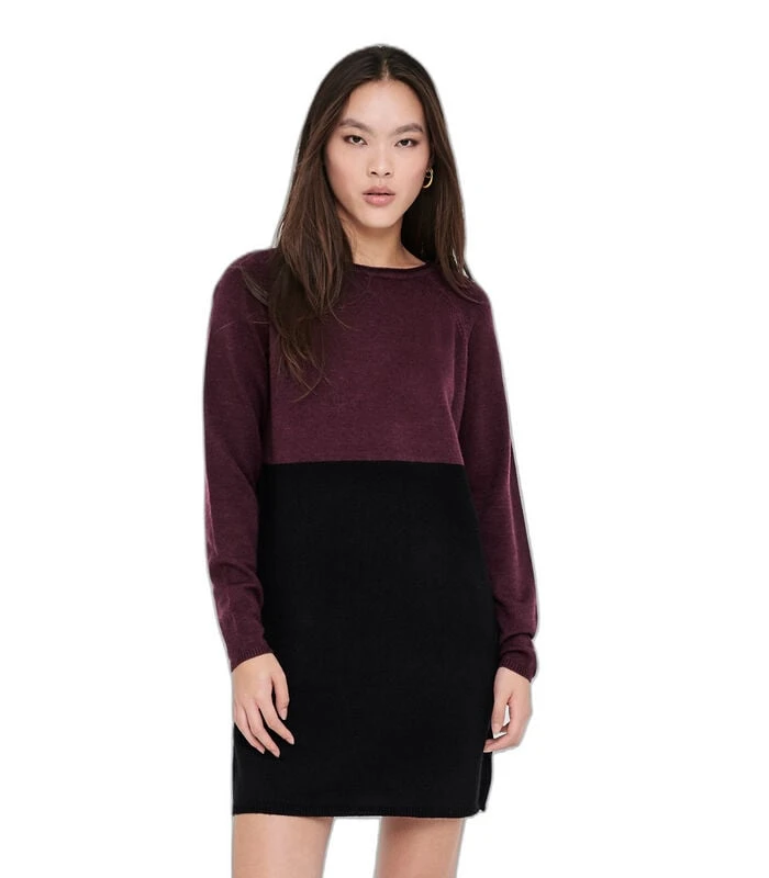 ONLY Gebreide Damesjurk Met Lange Mouwen Onllillo 1 ONLY Gebreide Damesjurk Met Lange Mouwen Onllillo