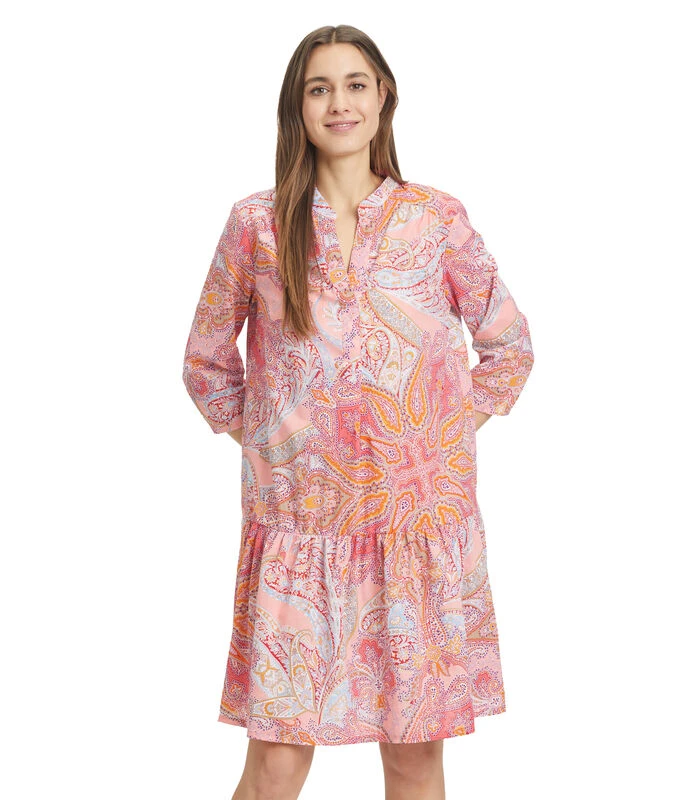 Betty Barclay Gelaagde Jurk 3/4e-mouwen 1 Betty Barclay Gelaagde Jurk 3/4e-mouwen