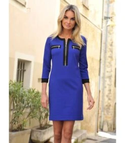 Bradford Driekwart Mouw Rechte Milano Jurk 5 Bradford Driekwart Mouw Rechte Milano Jurk -Dames Outfits Winkel a57bd02b653f415dabae3a07b727e25f