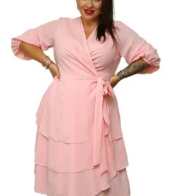 Vrouwelijke Trouwjurk Met Ruches Van Chiffon, Envelop NARCYZA