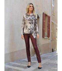 Zacht T-shirt Van Viscose Met Slangenprint DENNY -Dames Outfits Winkel aae9ecc70b1d44d99a147058860bc66b