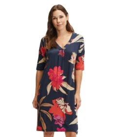 Betty Barclay Jersey Jurk Met V-hals