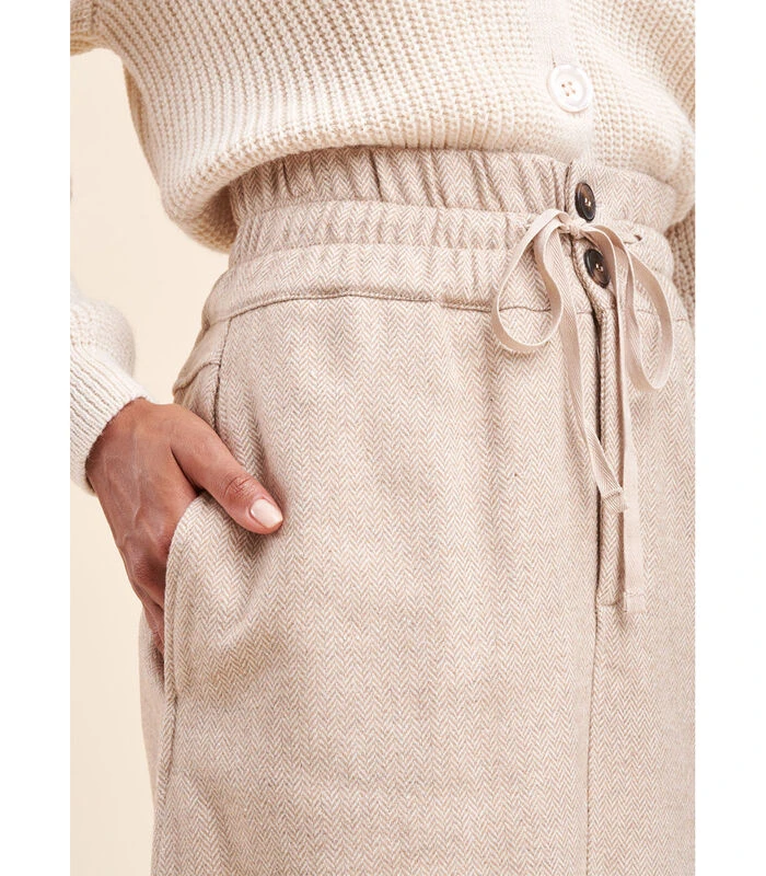 Gemengde Wollen Spanten Rok 4 Gemengde Wollen Spanten Rok - Afbeelding 4