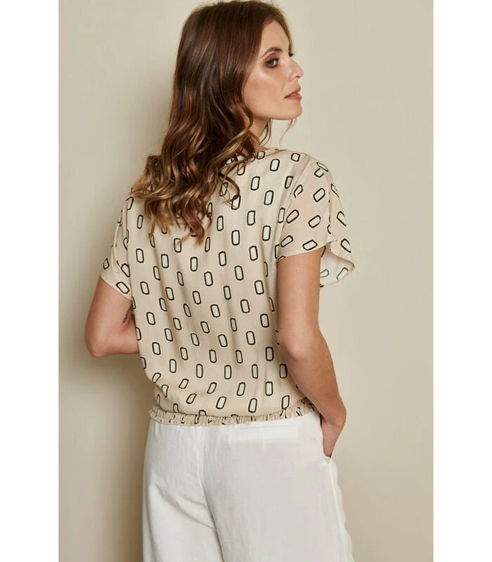 Tuniekbloes Met Blokjesprint 2 Tuniekbloes Met Blokjesprint - Afbeelding 2