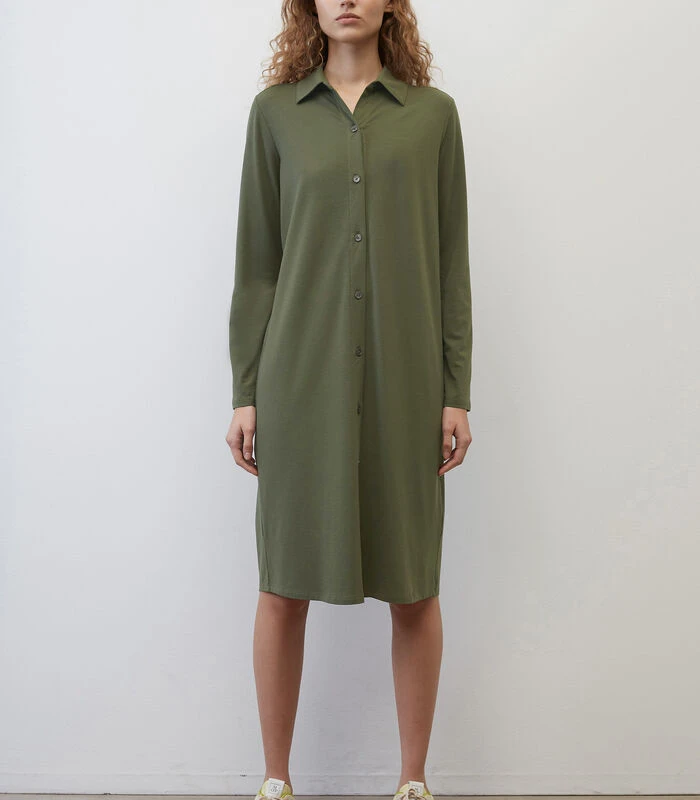 Marc O'Polo Jersey Jurk Met Knoopsluiting 2 Marc O'Polo Jersey Jurk Met Knoopsluiting - Afbeelding 2