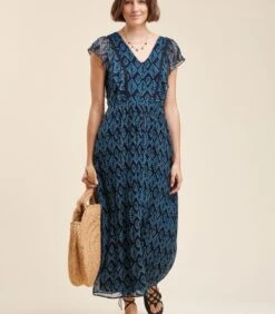 Bedrukte Voile Maxi-jurk -Dames Outfits Winkel b4def1bd9ab94cdb88e13b1bfcb3fb42