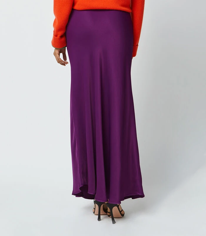 RODIER Lange Satijnen Plooirok 2 RODIER Lange Satijnen Plooirok - Afbeelding 2