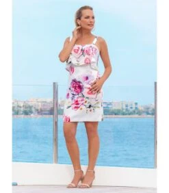 Jurk Van Elastische Stof Met Bloemmotief ANGEL 7 Jurk Van Elastische Stof Met Bloemmotief ANGEL -Dames Outfits Winkel b8605f1d11164ae49e187b97ac9f6628