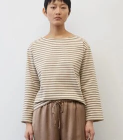 Marc O'Polo Gestreept T-shirt Van Heavy Jersey Loose