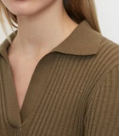 Marc O'Polo Ribgebreide Jurk Met Polokraag -Dames Outfits Winkel b91e65f1a2ed494885cefce993fff536