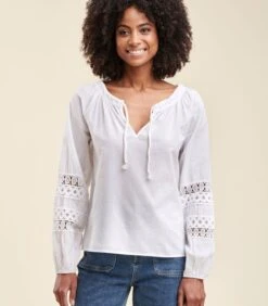 Losse Top In Katoenvoile