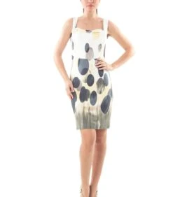 Rechte Mouwloze Jurk Met Print