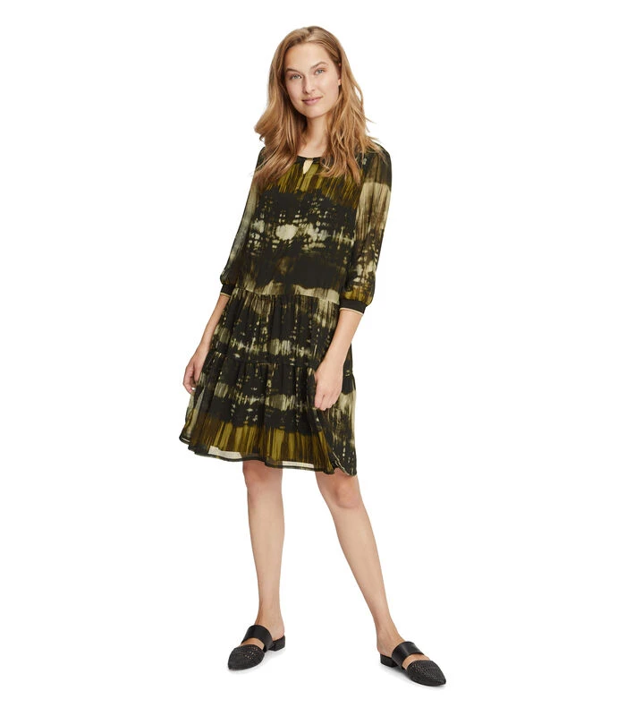 Betty Barclay Chiffon Jurk 3/4e-mouwen 5 Betty Barclay Chiffon Jurk 3/4e-mouwen - Afbeelding 5