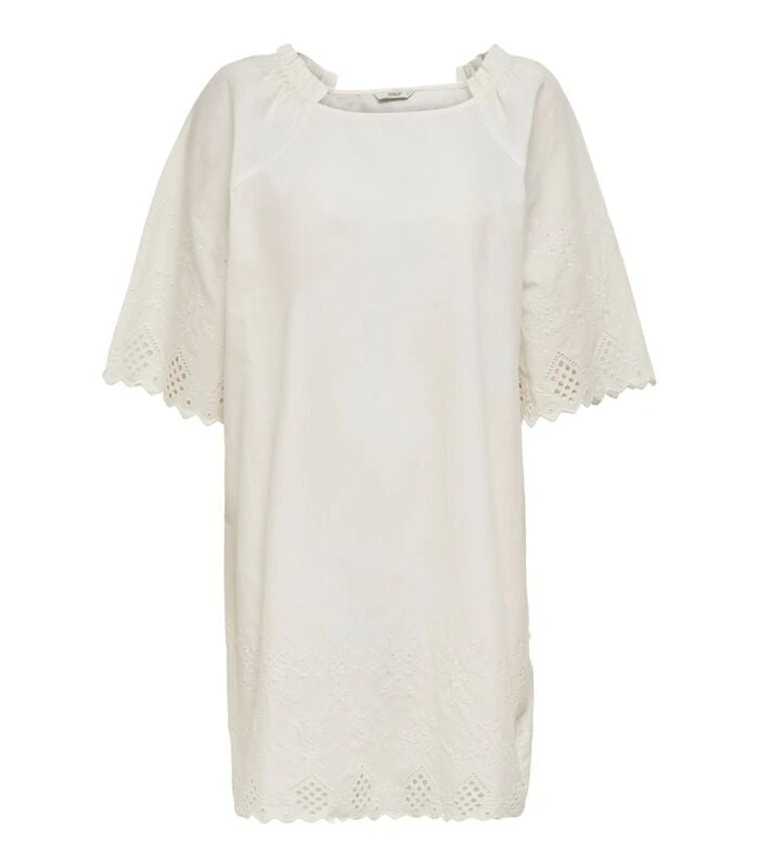 ONLY Dames Jurk Onlsanne 2/4 Broderie 1 ONLY Dames Jurk Onlsanne 2/4 Broderie