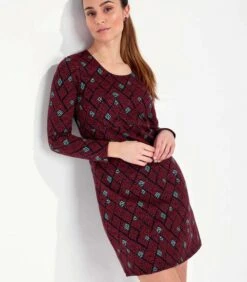 Bedrukte Rechte Jurk WABI