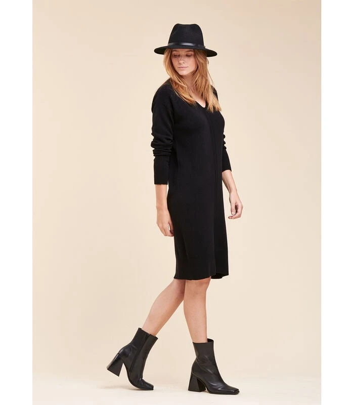 Halflange Gebreide Jurk 1 Halflange Gebreide Jurk