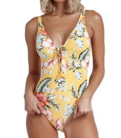 Eendelig Zwempak Yellow Garden