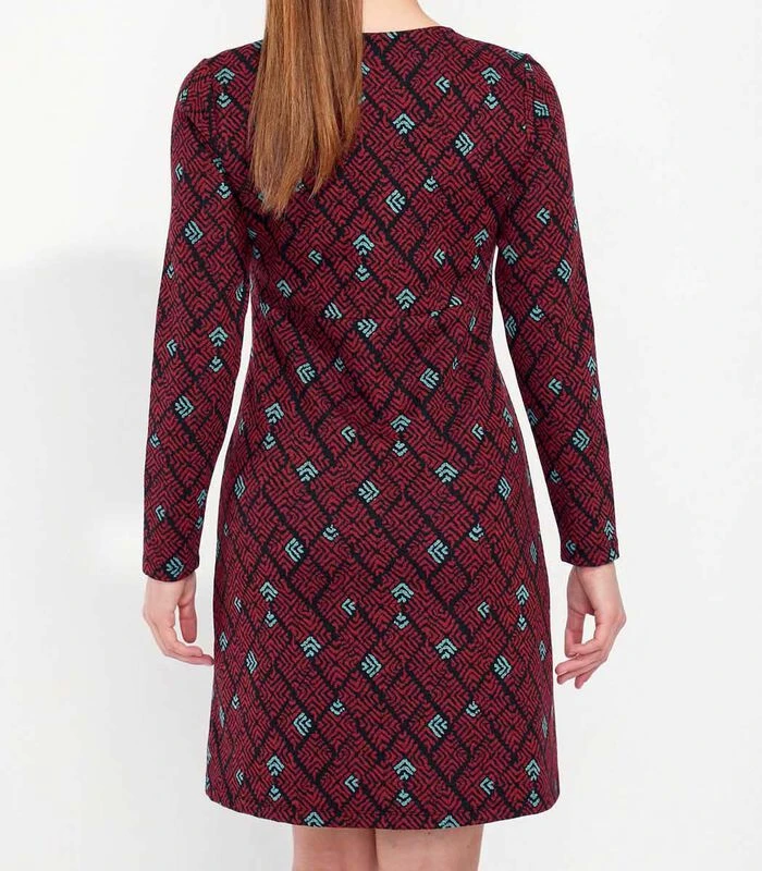 Bedrukte Rechte Jurk WABI 3 Bedrukte Rechte Jurk WABI - Afbeelding 3