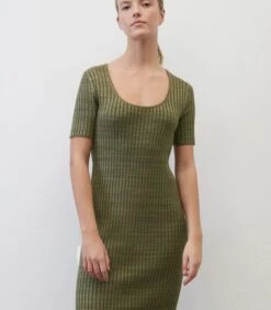 Geribde, Fijngebreide Jurk Shaped