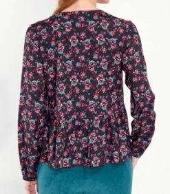 Bedrukte Uitlopende Vloeibare Blouse AMRITA -Dames Outfits Winkel d27d486e71324d3fadfb4a505a1cbb63