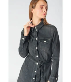 LE TEMPS DES CERISES Jurk Recht Van Jeans HILLS -Dames Outfits Winkel d4b2b0e4910b43a8899710d683f57e1d