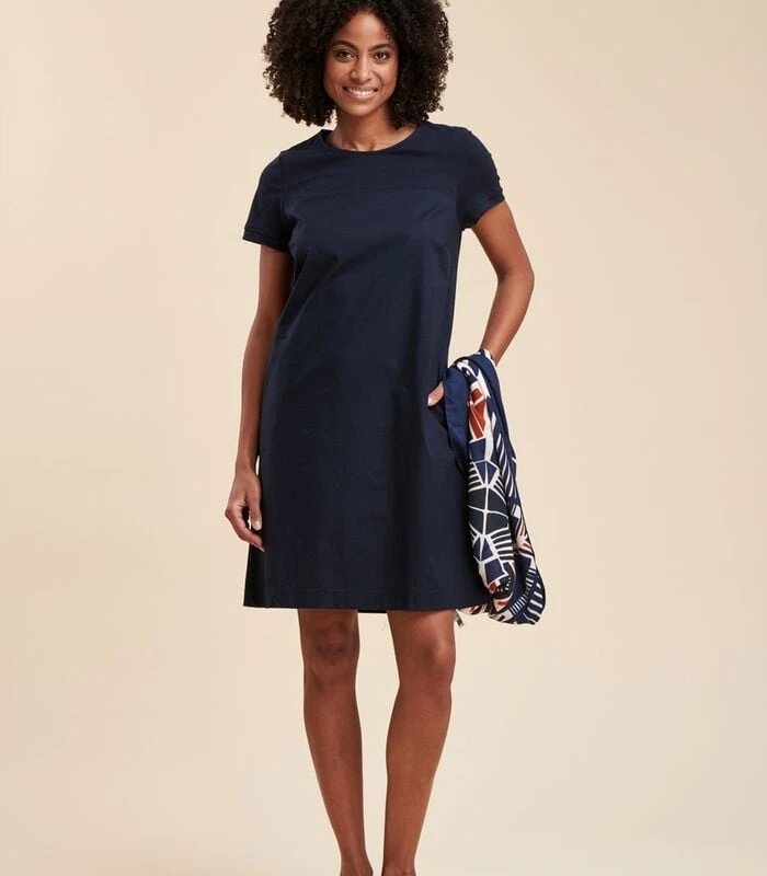 Bi-materiaal Korte Jurk 1 Bi-materiaal Korte Jurk