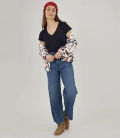 OXBOW T-shirt Met V-hals En Print O2TELBY -Dames Outfits Winkel d6c2dbd7ce924471b5bf474e5c701d21