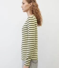 Marc O'Polo Gestreepte Longsleeve Van Slub Jersey Met Gemiddeld Gewicht Regular -Dames Outfits Winkel dac955068ea5458fbba11b75fe431b4c