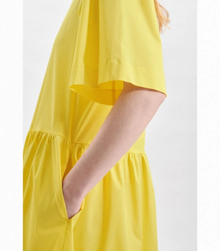 Seidensticker Jurk Uni Korte Mouwen Ronde Hals 4 Seidensticker Jurk Uni Korte Mouwen Ronde Hals - Afbeelding 4