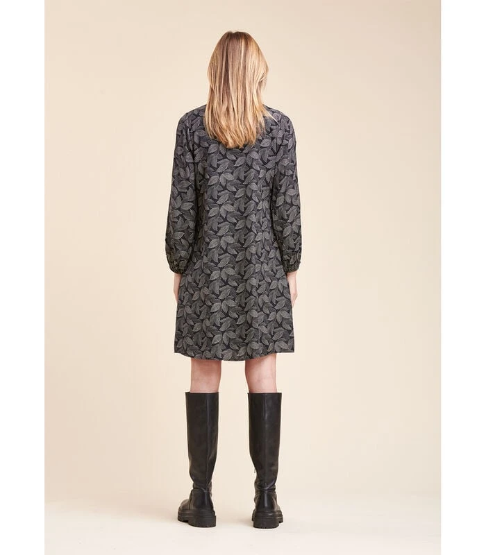 Korte Jurk Met Groenteprint 3 Korte Jurk Met Groenteprint - Afbeelding 3