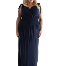 Lange Gebreide Zomerjurk Van Viscose FILOMENA