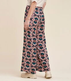 Bedrukte Broek Met Wijde Pijpen -Dames Outfits Winkel ddef56eb2e5046e988d375bcc11b990d