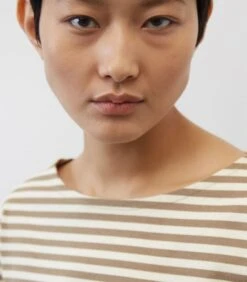 Marc O'Polo Gestreept T-shirt Van Heavy Jersey Loose -Dames Outfits Winkel dfab205fd51c42d09546cc35f39f1d57