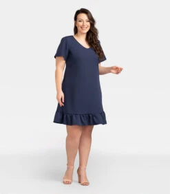 Jurk MASZA Trapeziumvormige Volant