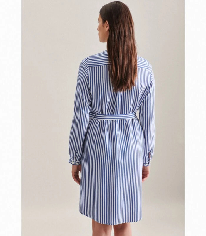 Seidensticker Jurk Strepen Lange Mouwen Ronde Hals 2 Seidensticker Jurk Strepen Lange Mouwen Ronde Hals - Afbeelding 2