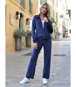 WALKER Hoge Taille Velours Joggingpak 9 WALKER Hoge Taille Velours Joggingpak -Dames Outfits Winkel f08b09fb9c4b455aa629e057233915e7