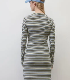 Gestreepte Jersey Jurk Slim 7 Gestreepte Jersey Jurk Slim -Dames Outfits Winkel f0f8ccf1679549bfa8b3a57b73eff608