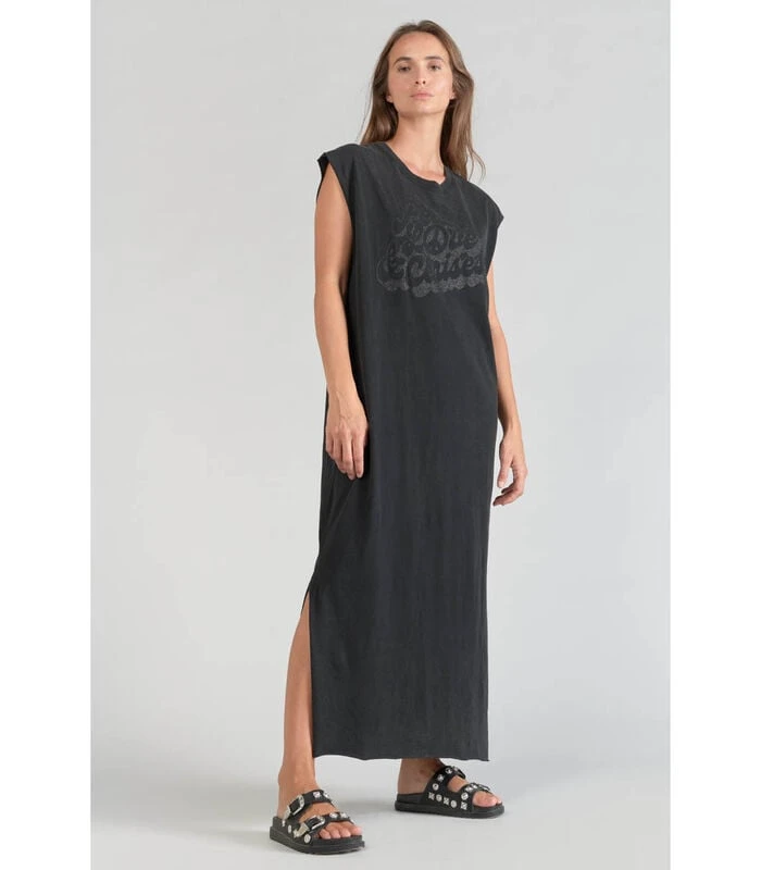 LE TEMPS DES CERISES Lange Jurk Recht POPPY 1 LE TEMPS DES CERISES Lange Jurk Recht POPPY