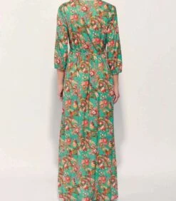Ecovero Bedrukte Lange Jurk QUIMPUR -Dames Outfits Winkel fa865297b8da4c9588e0b20d3f68a97d