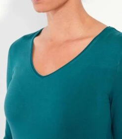 Vloeiend T-shirt Met V-hals JAIPUR -Dames Outfits Winkel fcfc6f05665345ed8f2c03a5e7c0e995